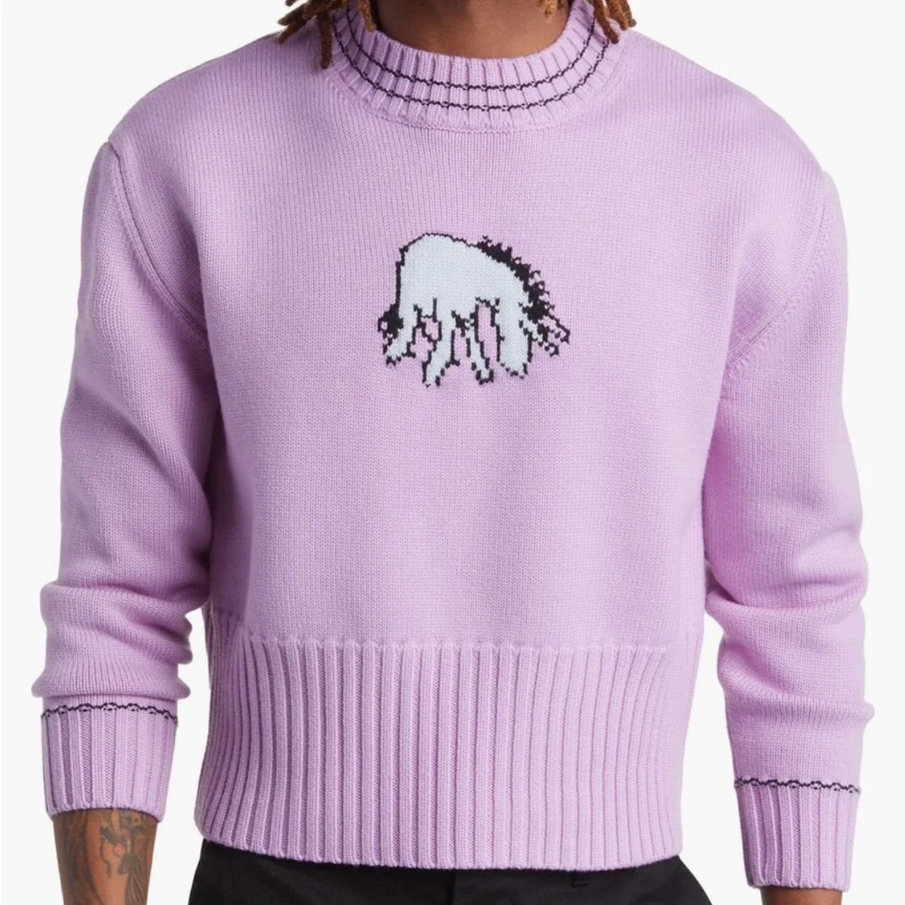 CONNOR MCKNIGHT x Disney Eeyore Intarsia Merino Wool Sweater (NWOT) - Picture 1 of 6